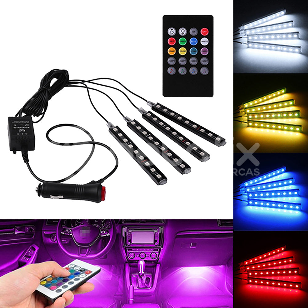 LUCES DECORADORAS DE INTERIORES DE COCHES 🚗🎇