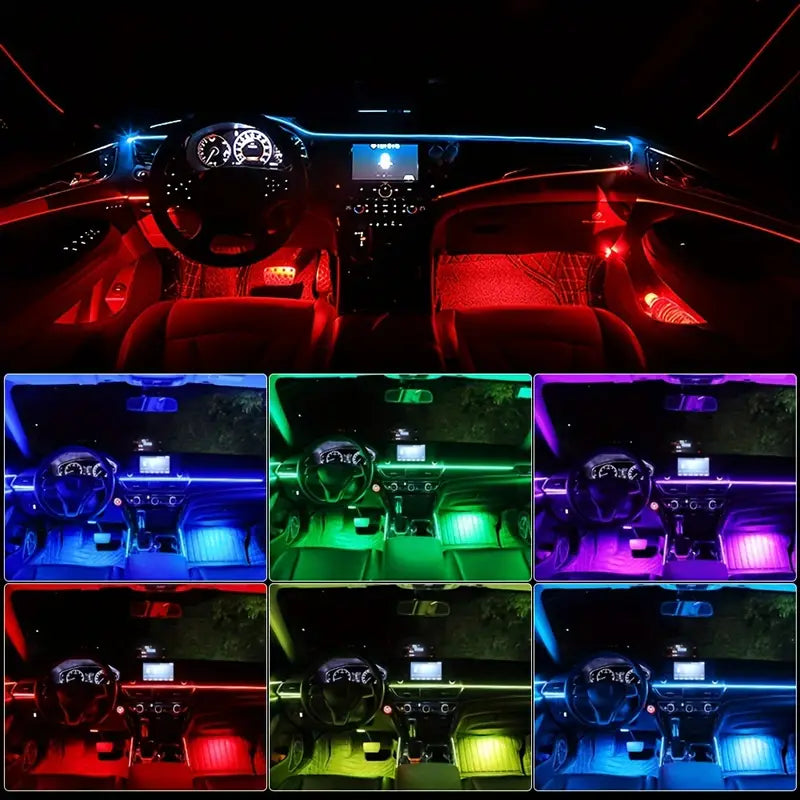 LUCES DECORADORAS DE INTERIORES DE COCHES 🚗🎇