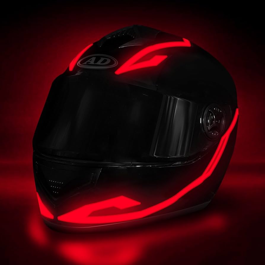 LUCES LED PARA CASCOS DE MOTO 🏍️😎